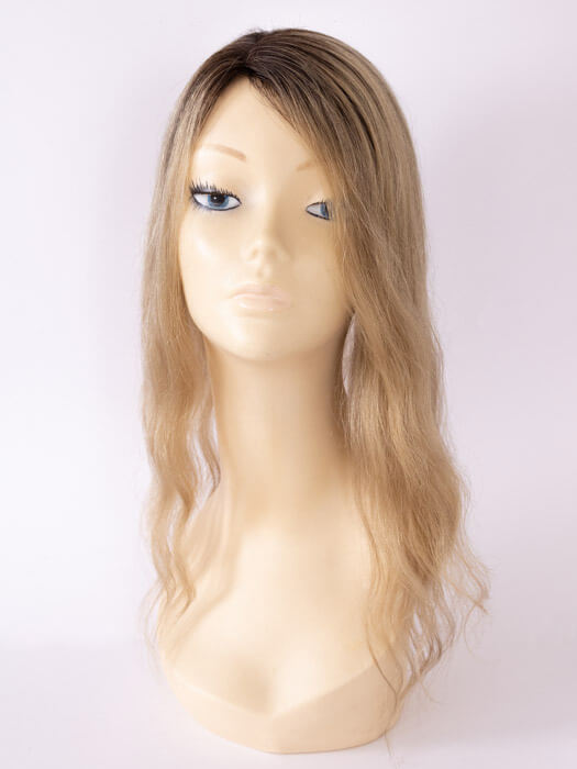 Tupé z pravých vlasů, blond 47 cm