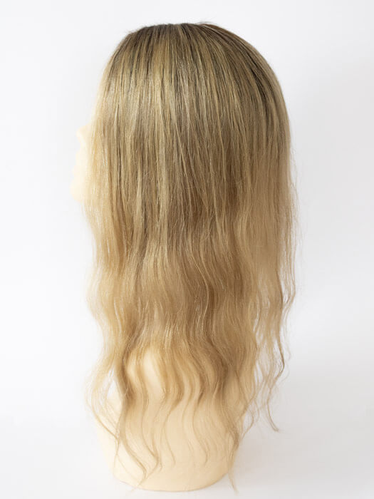 Tupé z pravých vlasů, blond 47 cm
