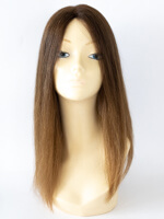 Tupé z pravých vlasů, hnědé 50 cm
